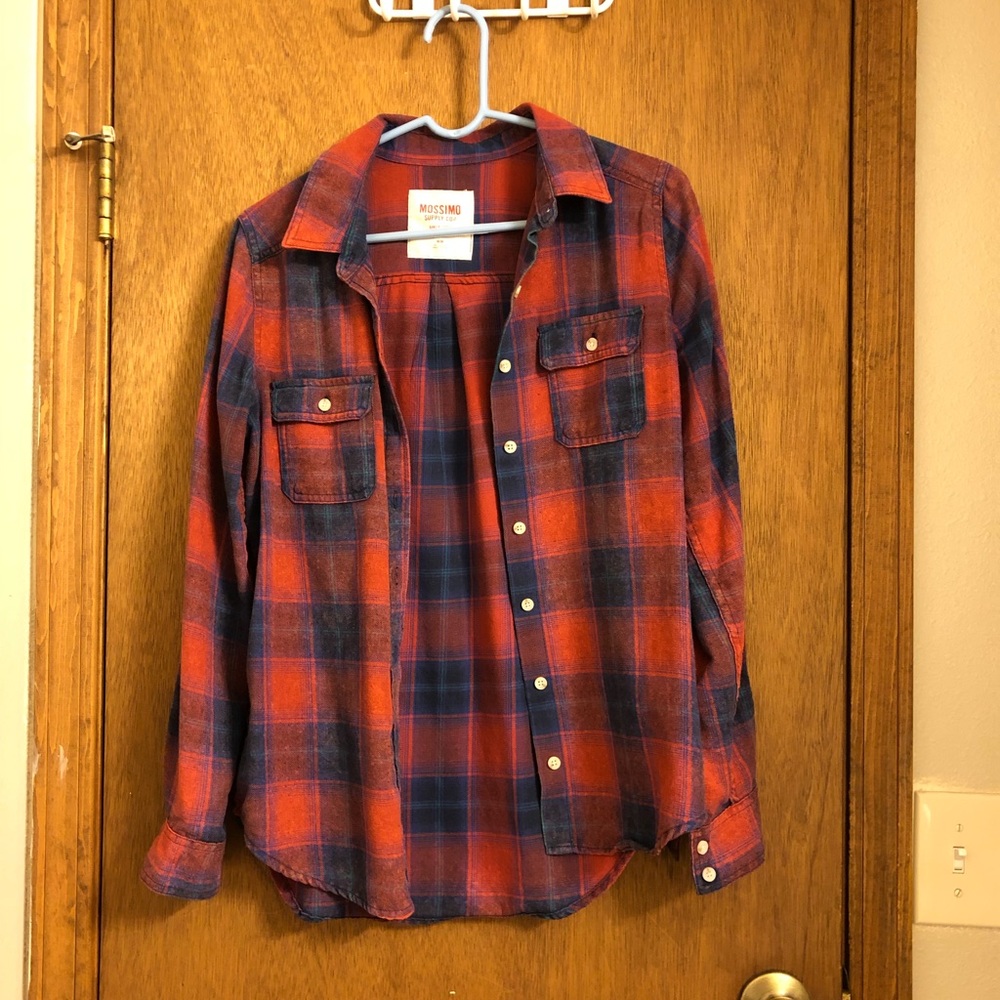 Mossimo Plaid Button Down Shirt